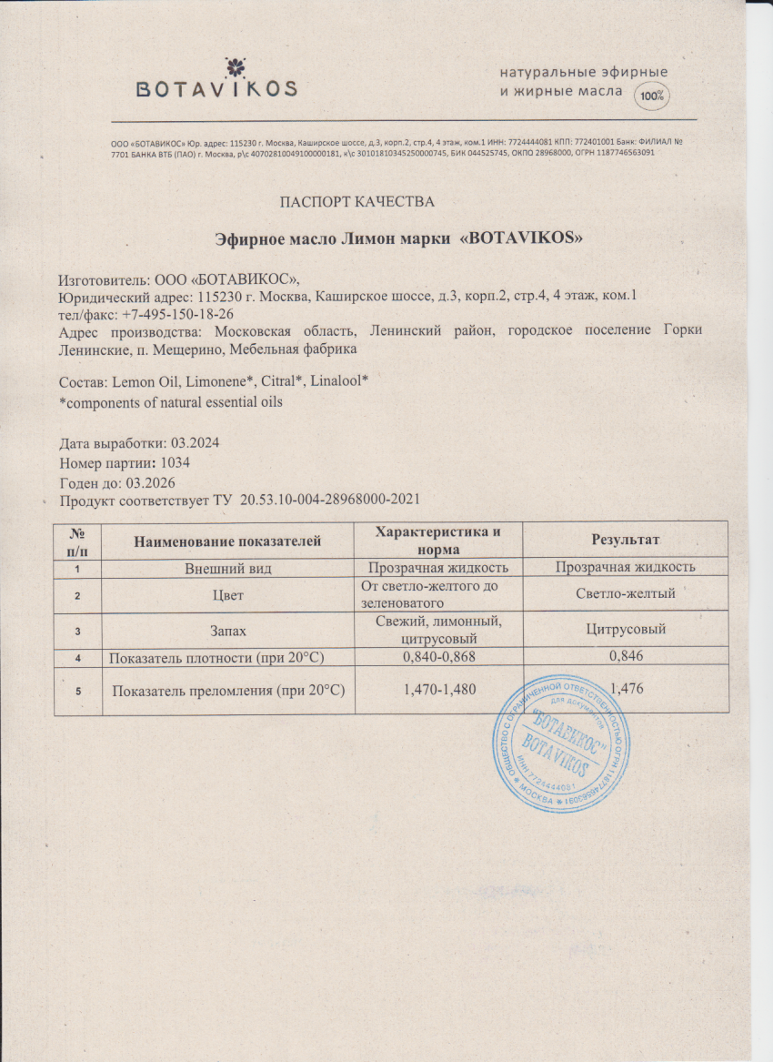 Паспорт №032024